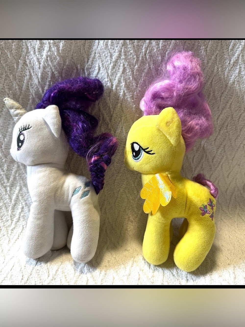 My Little Pony Plush Lot 8” Plush Rarity and Fluttershy
